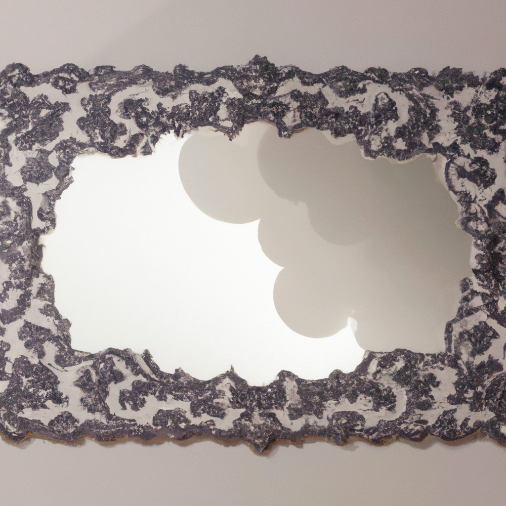 Quelle peinture utiliser pour le contour d'un miroir baroque ?