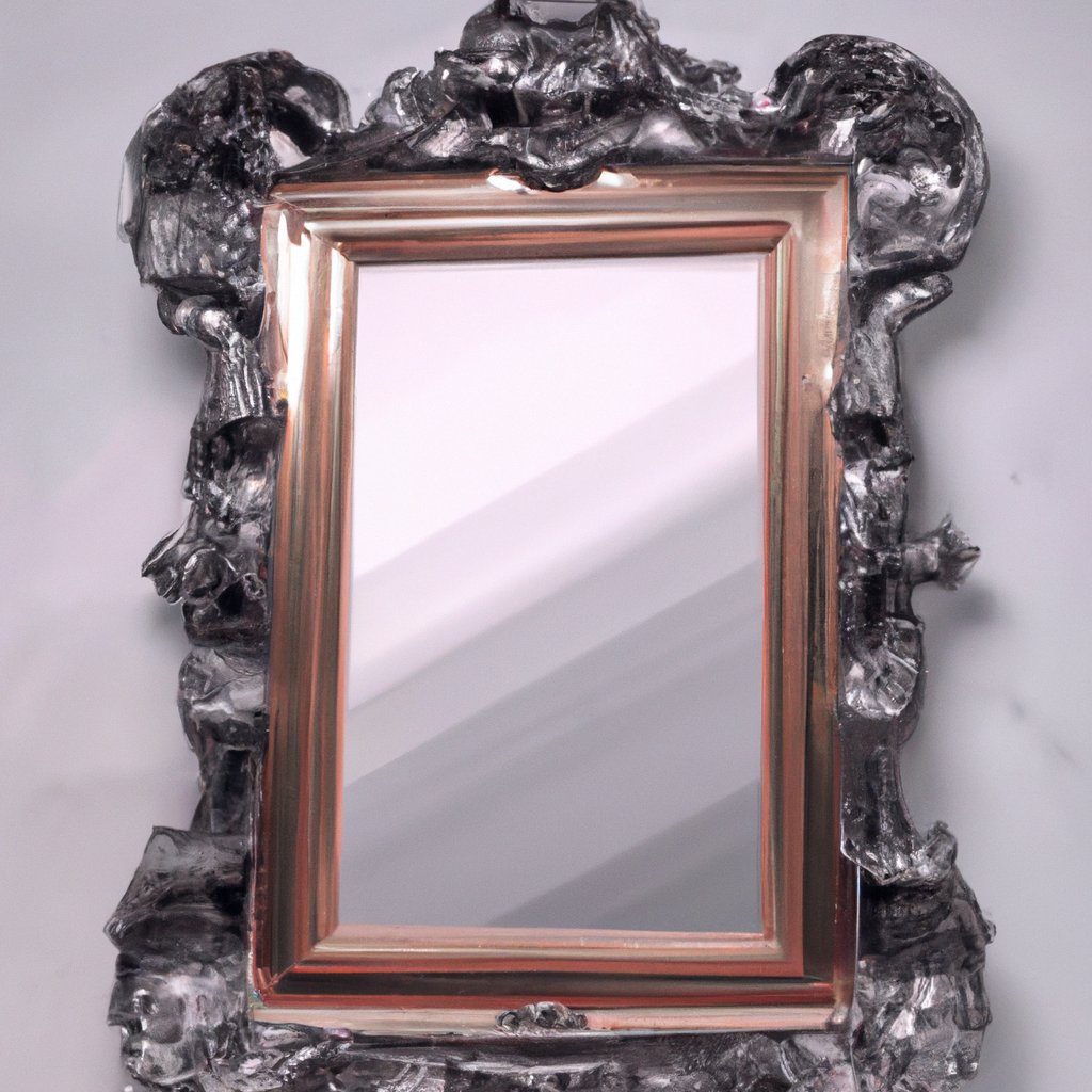 Miroir baroque noir pas cher