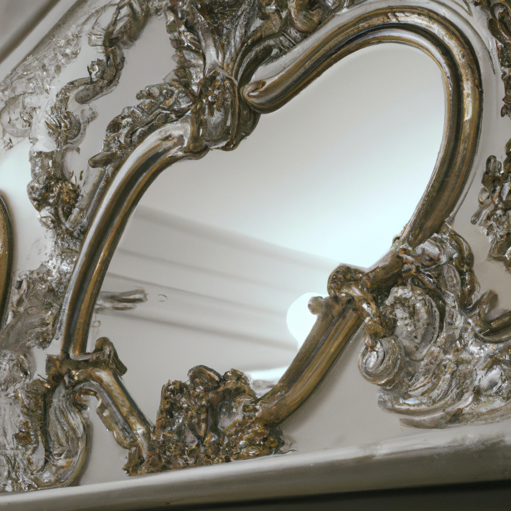Miroir baroque pour salle de bain