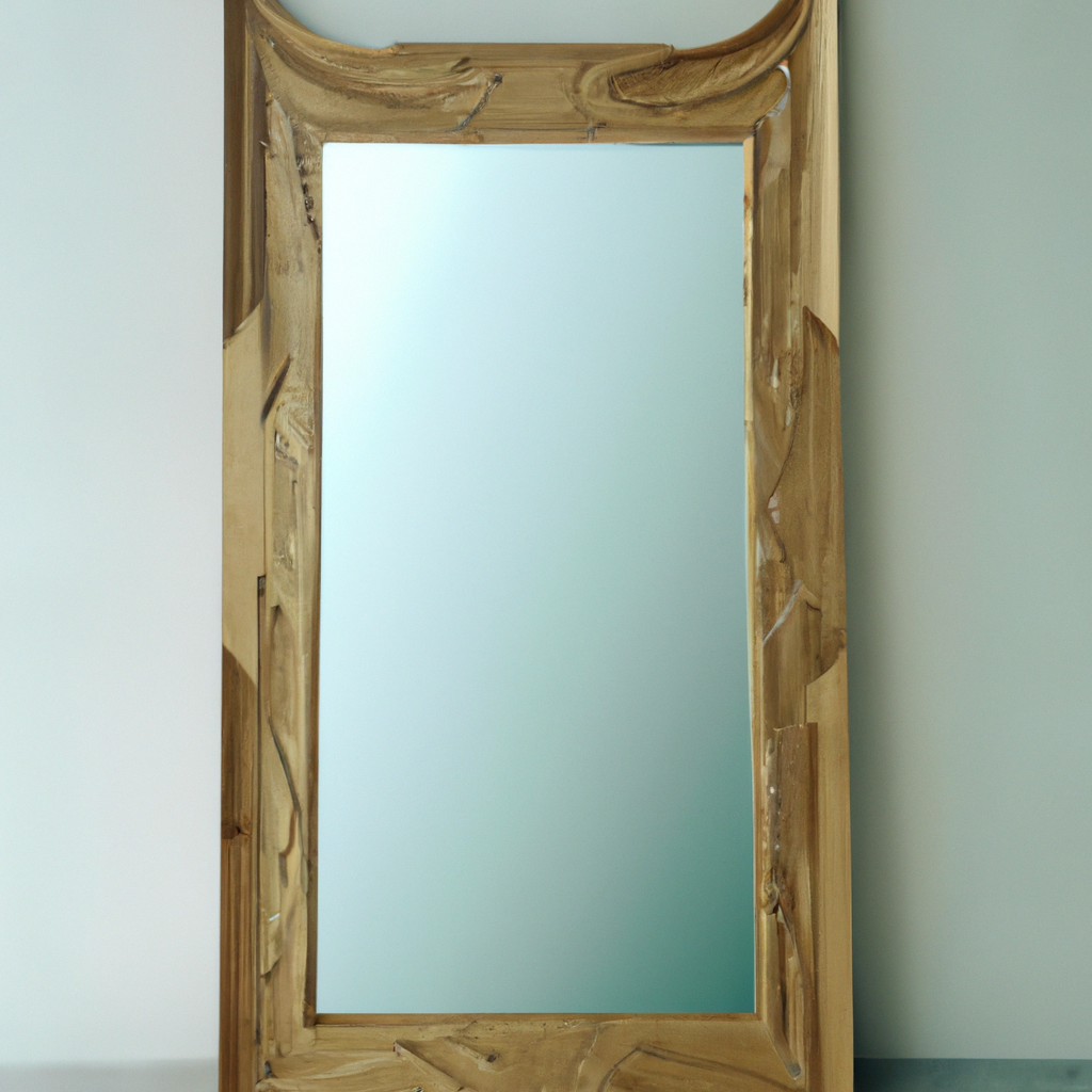 Miroir rectangulaire baroque