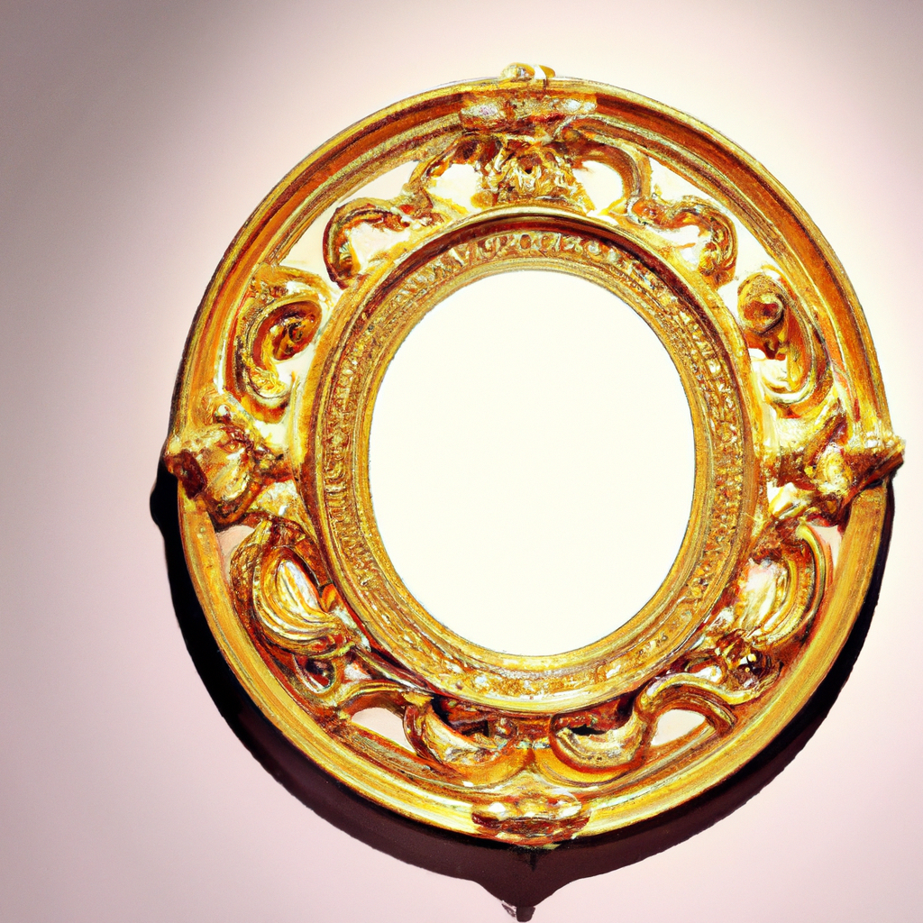 Où poser un miroir baroque ovale doré ?