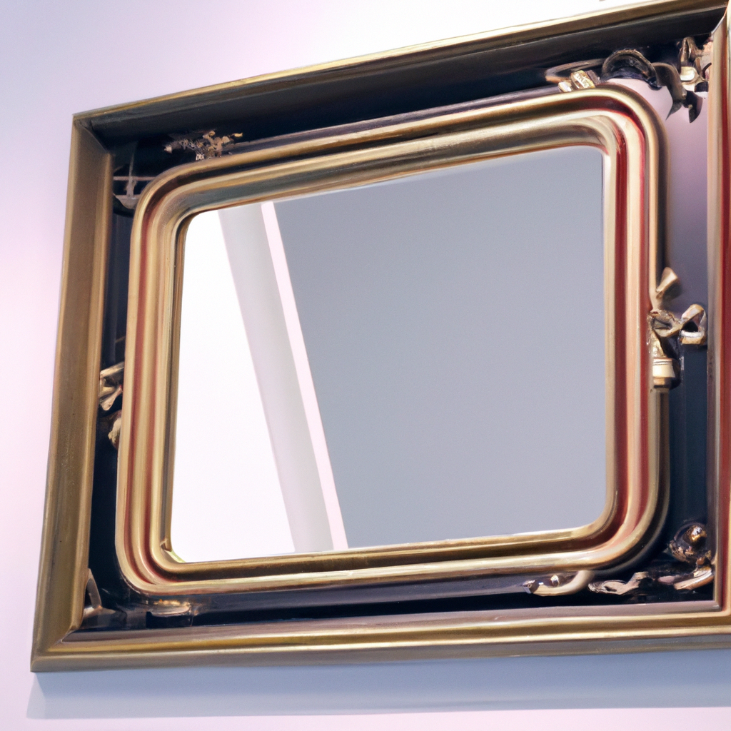 Miroir Baroque : Fusion d'Art et de Fonctionnalité