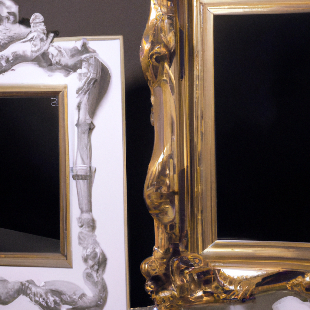 Miroir noir baroque Ikea