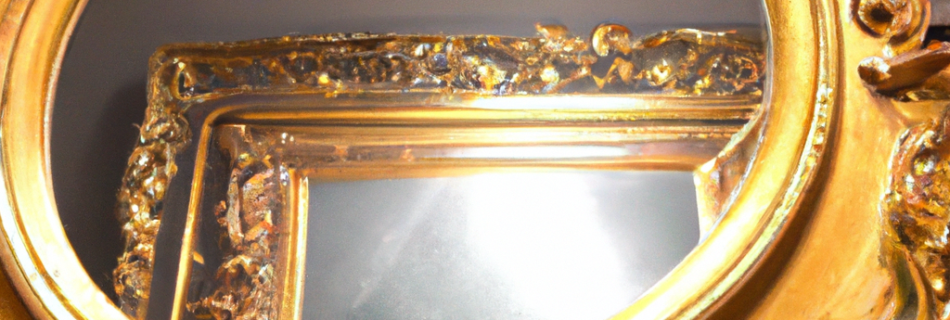 Miroir à main baroque