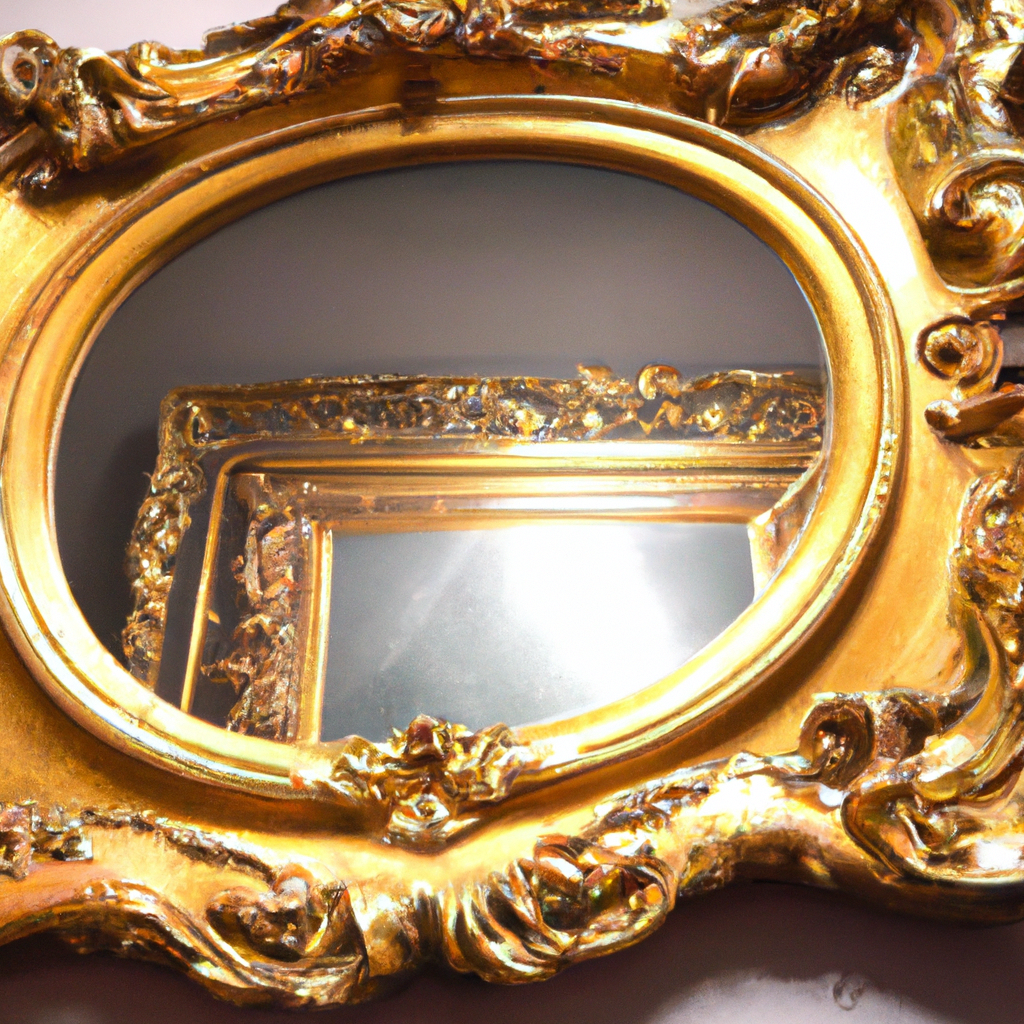 Miroir à main baroque