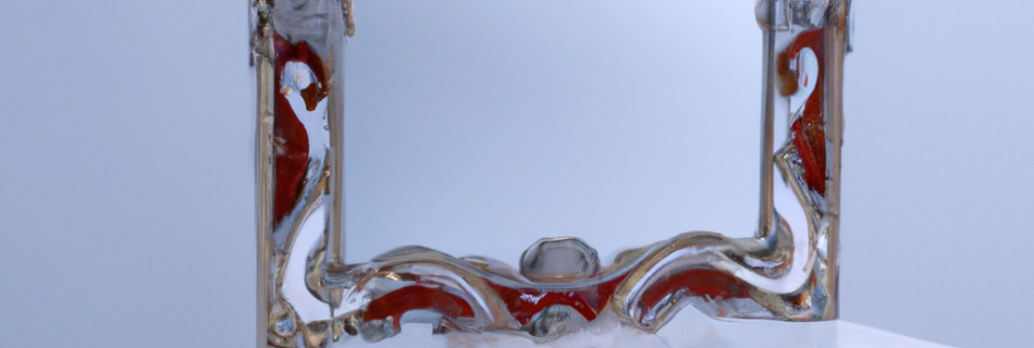 Miroir sur pied baroque blanc