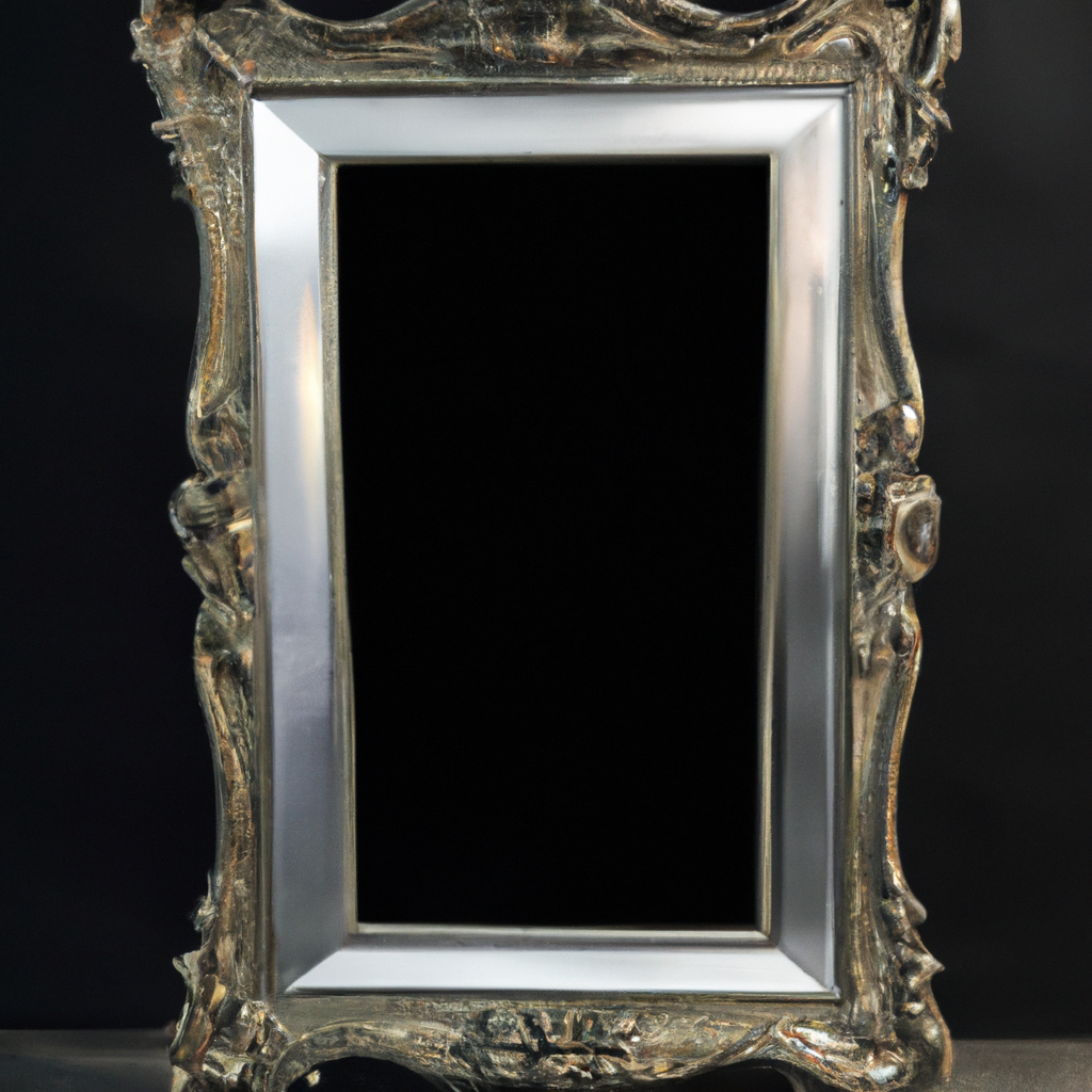 Miroir baroque noir pas cher