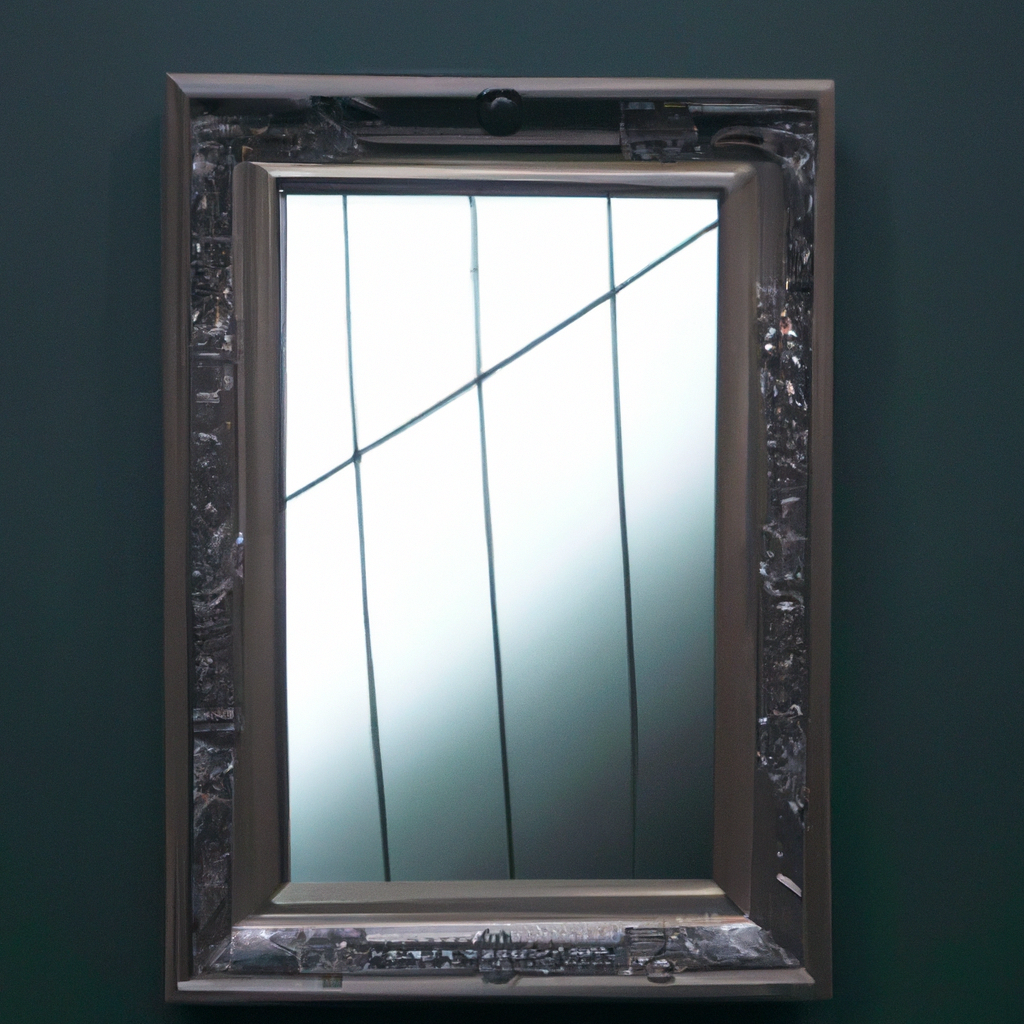 Miroir gris baroque