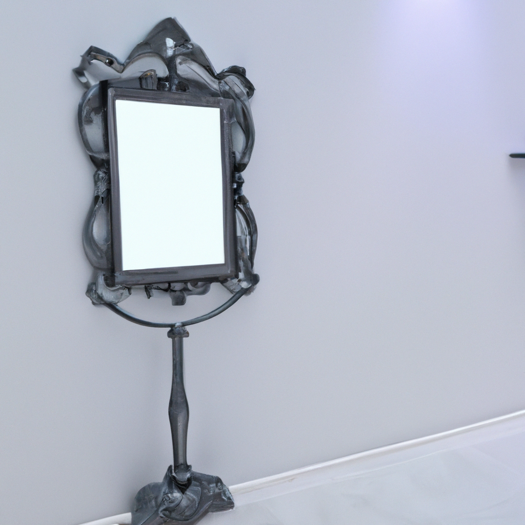 Miroir baroque blanc pas cher