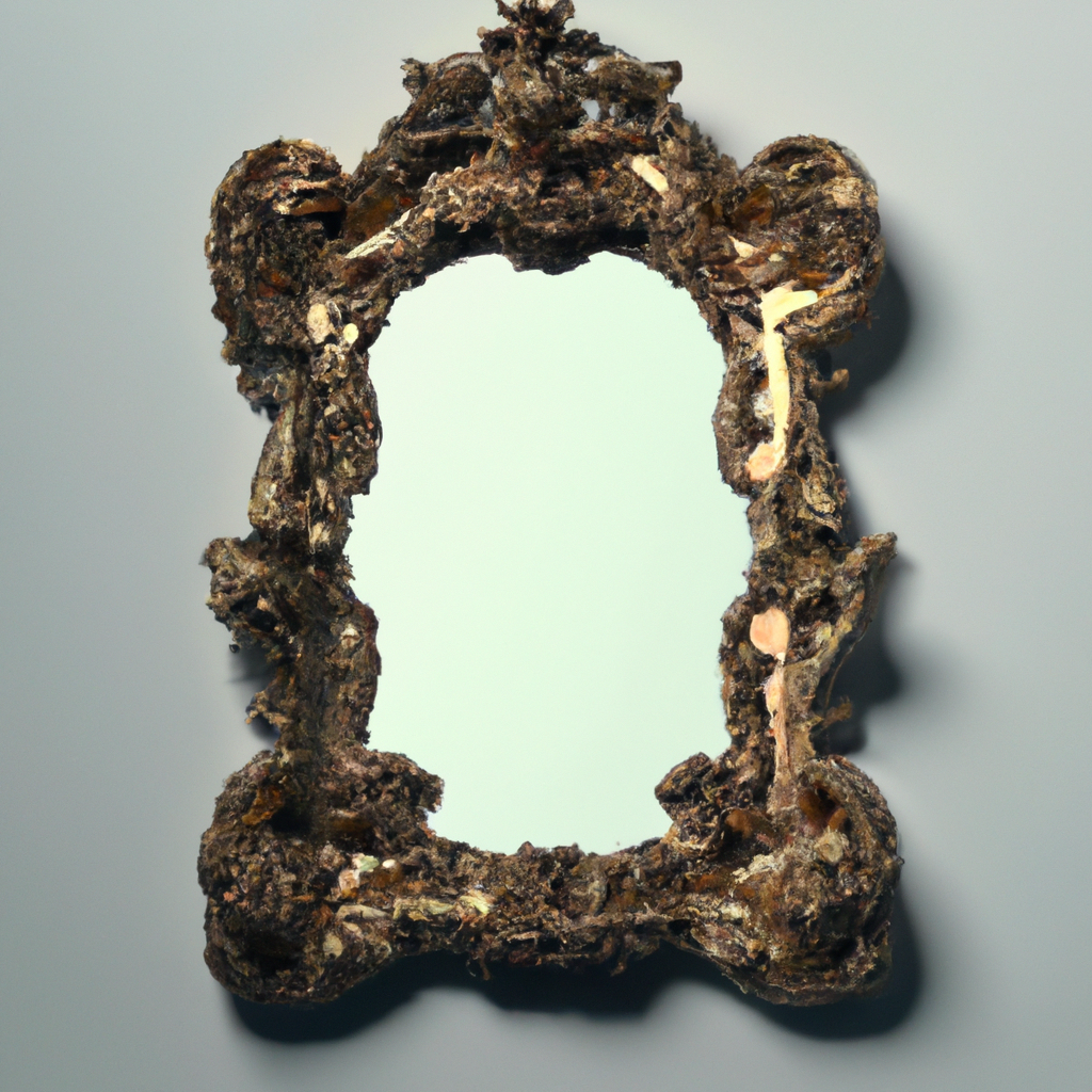 Miroir cadre doré baroque