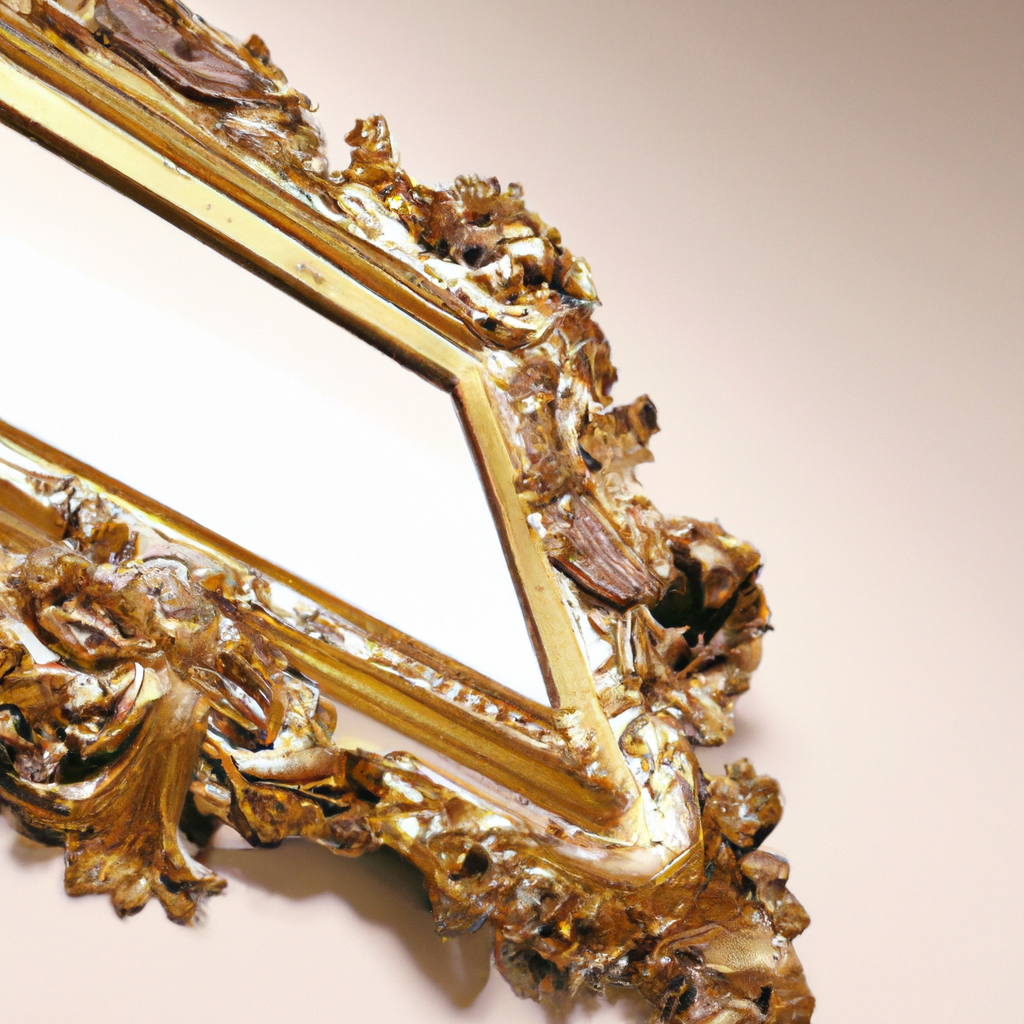 Miroir baroque doré Maison du Monde