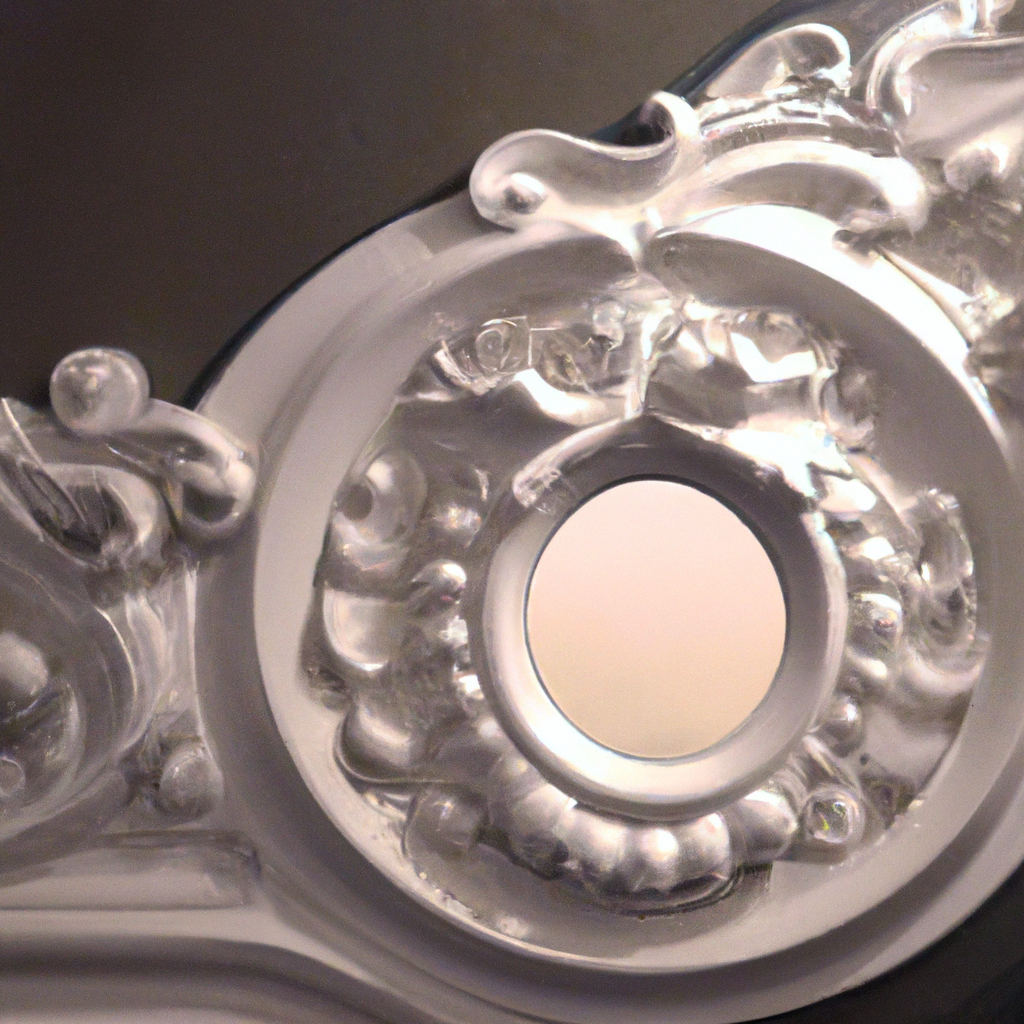 Miroir mural baroque noir