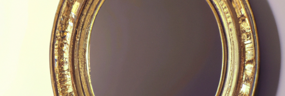 Où poser un miroir baroque ovale doré ?