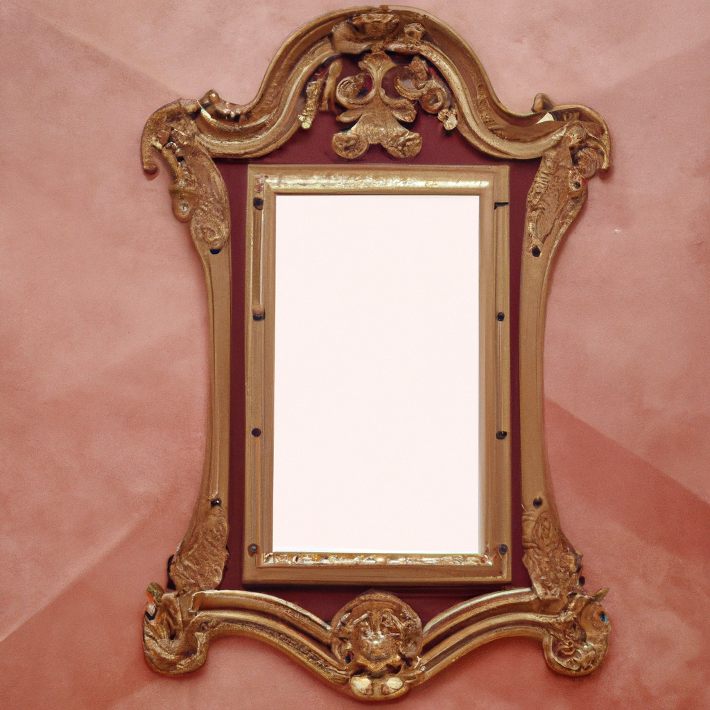 Miroir baroque dessin