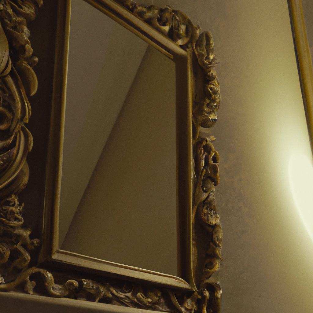 Ikea miroir baroque noir