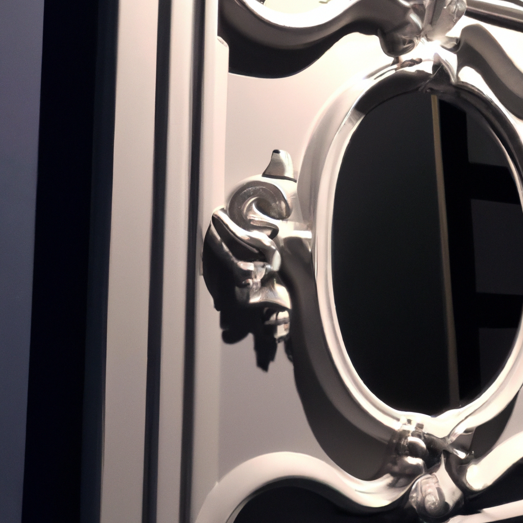 Ikea miroir baroque noir