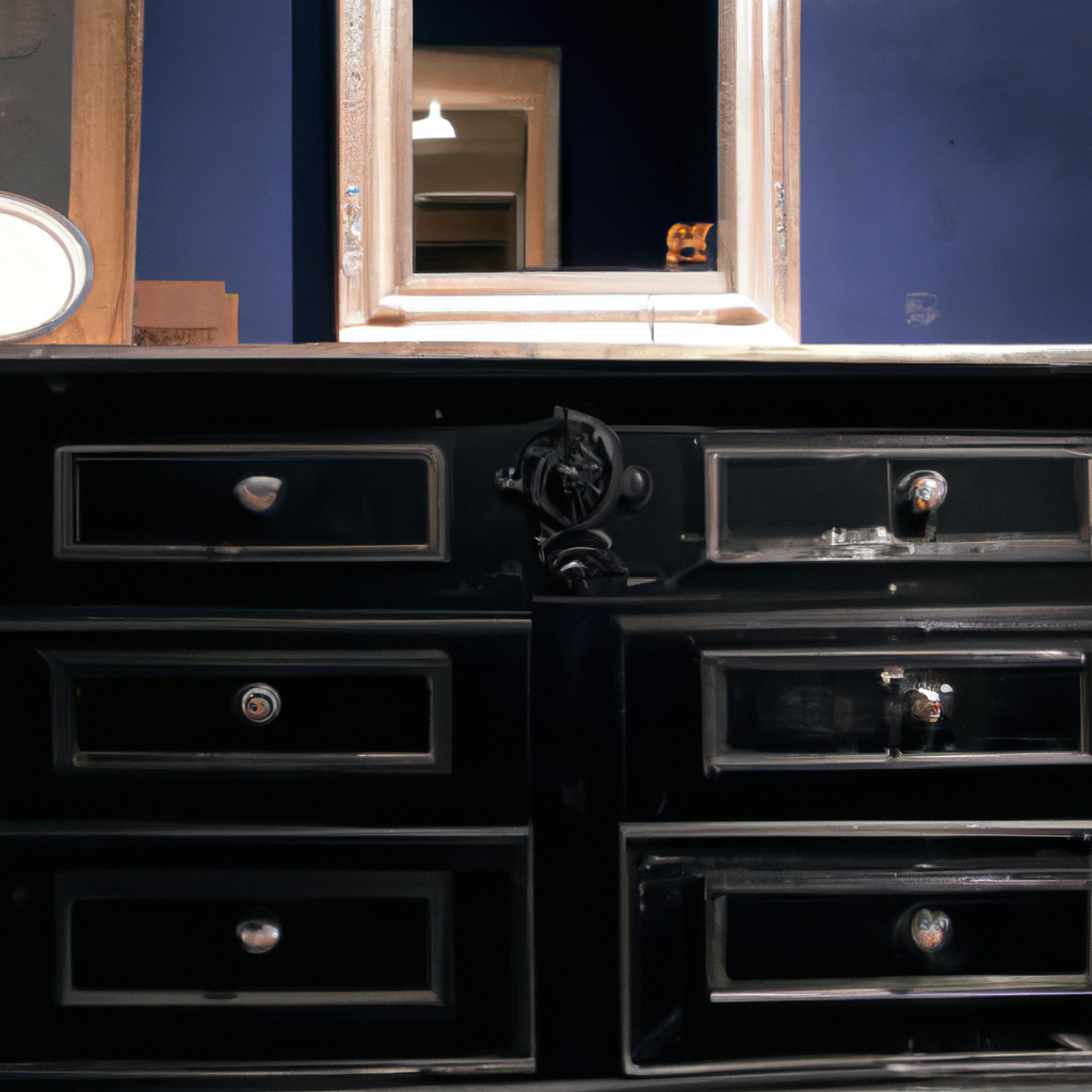 Miroir noir baroque Ikea