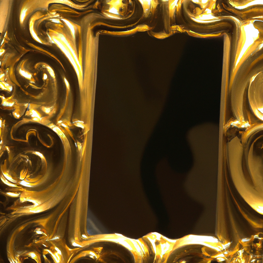 Miroir doré baroque Leroy Merlin