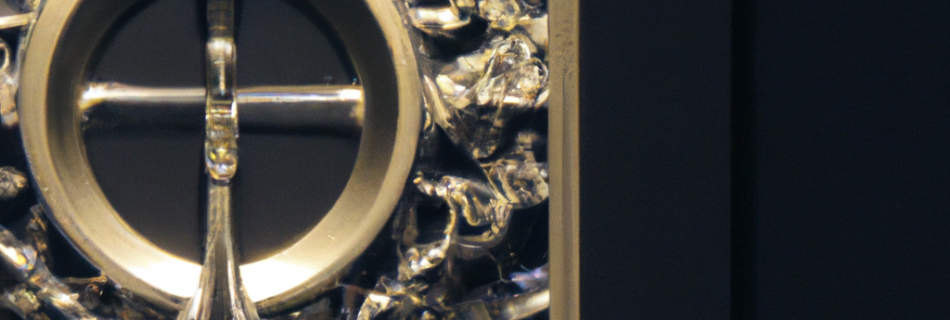 Miroir style baroque noir