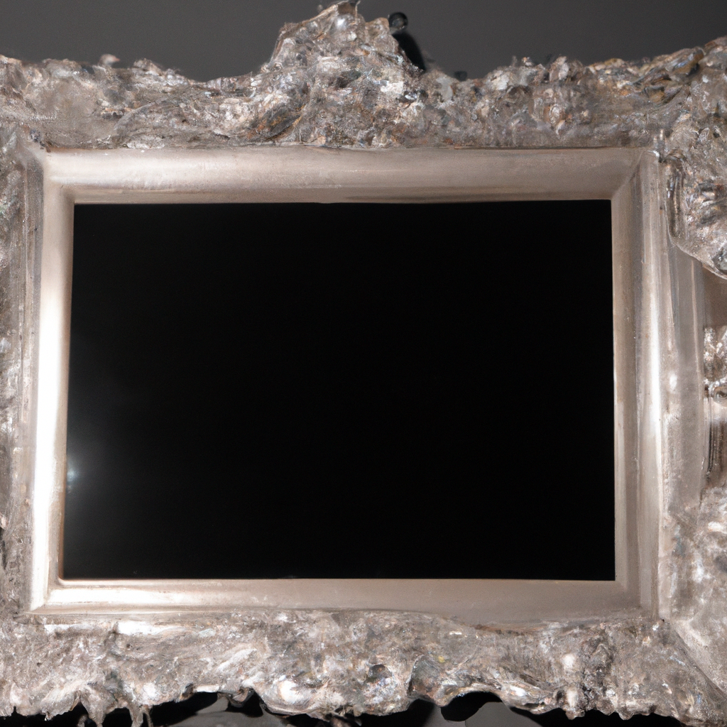 Miroir argenté baroque 80 x 180
