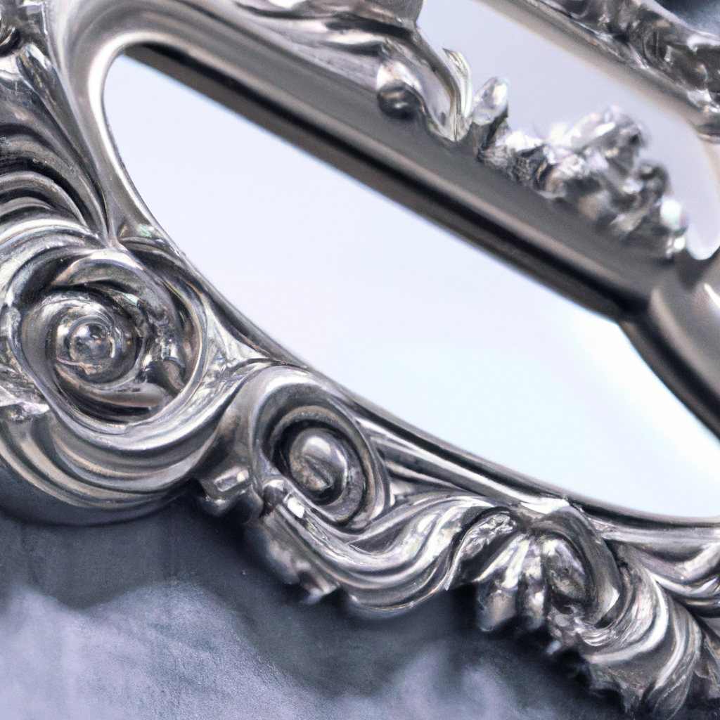 Miroir baroque argenté maison du monde