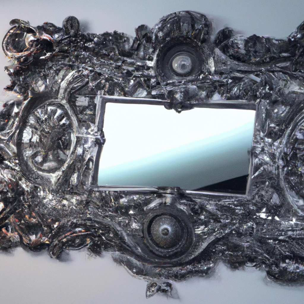 Miroir baroque argent 80 x 180