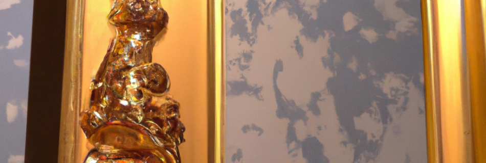 Miroir ancien doré baroque