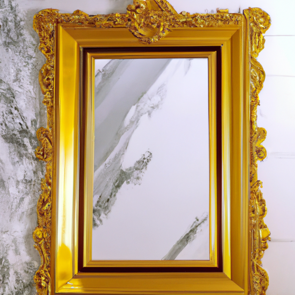 Miroir baroque agenteé