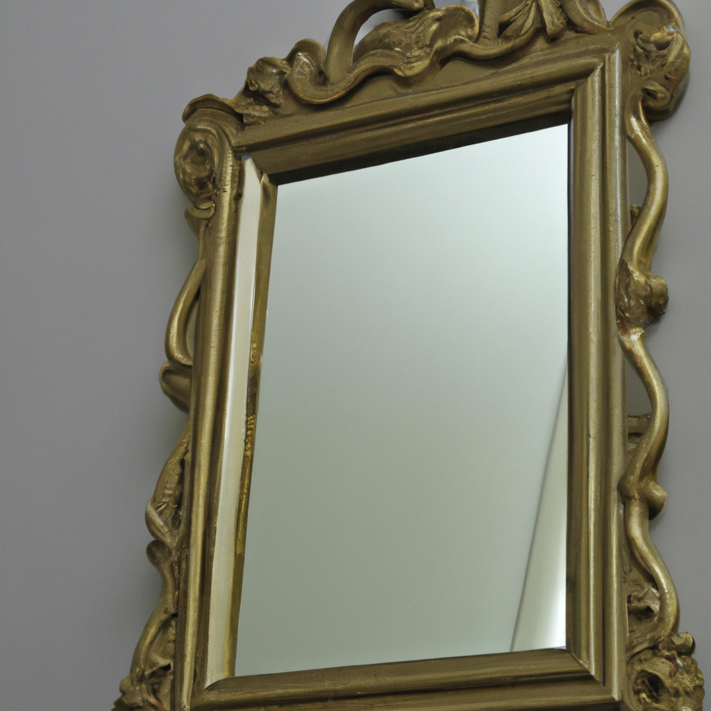 Miroir baroque beige ou gris