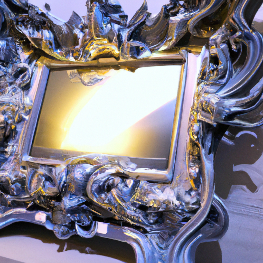 Miroir baroque argenté amazon