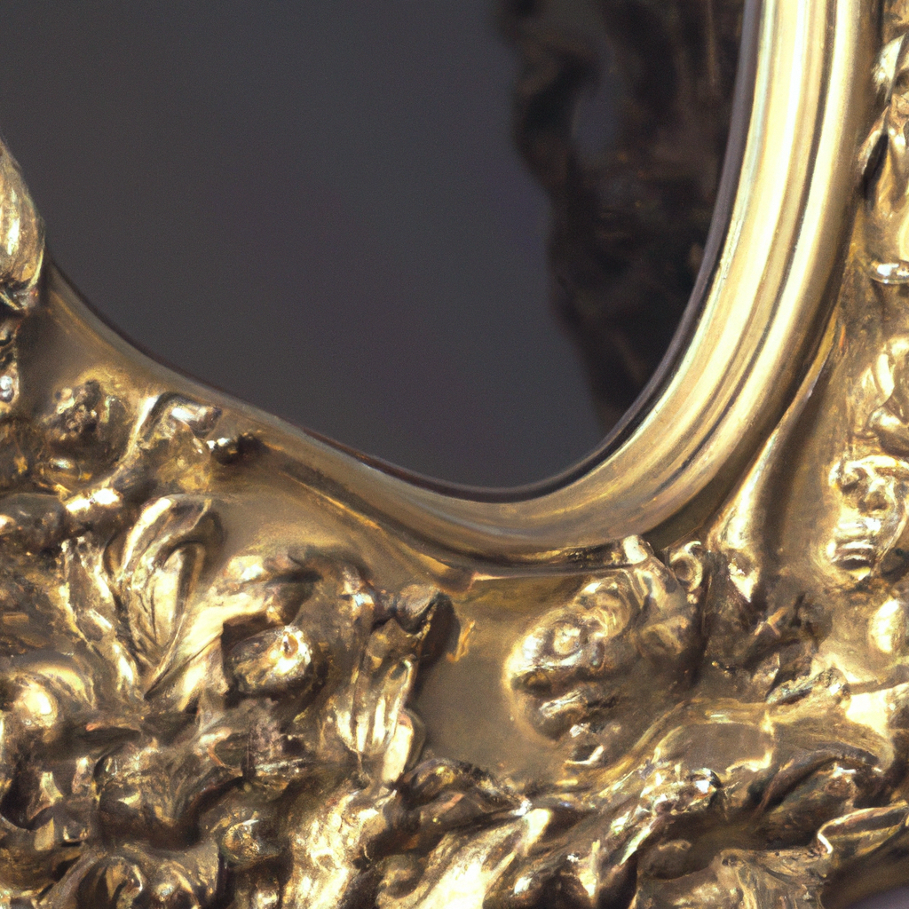 Miroir argent baroque
