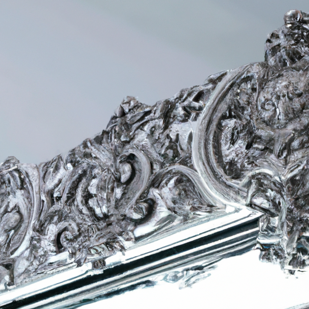 Miroir baroque argent maisons du monde