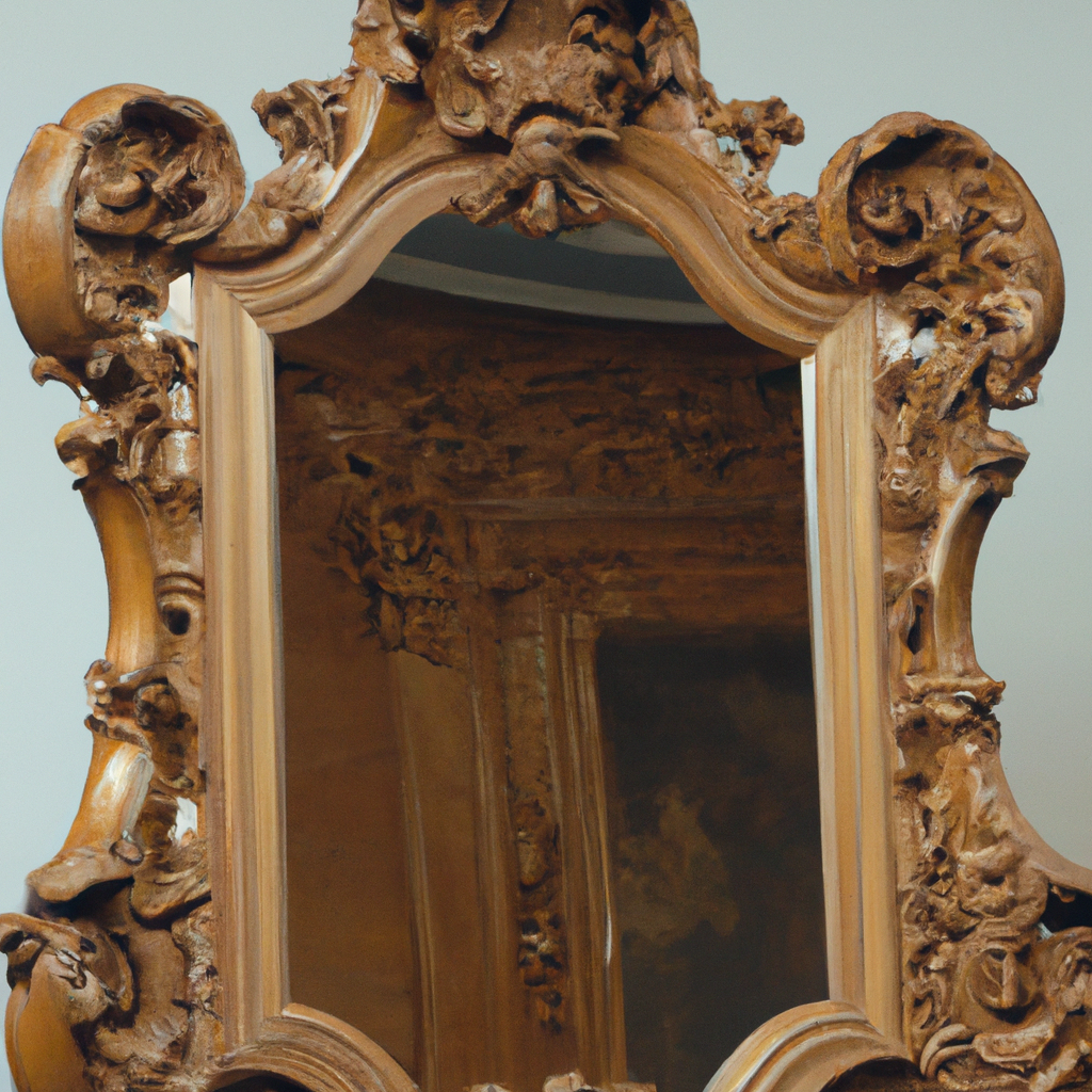 Miroir ancien bois baroque