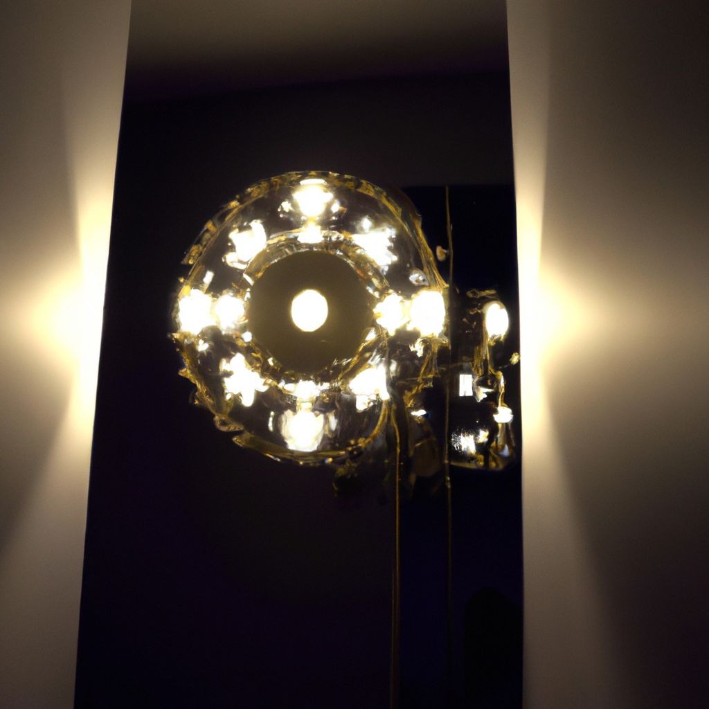 Miroir argenté style baroque