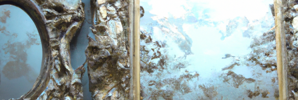Miroir baroque argente