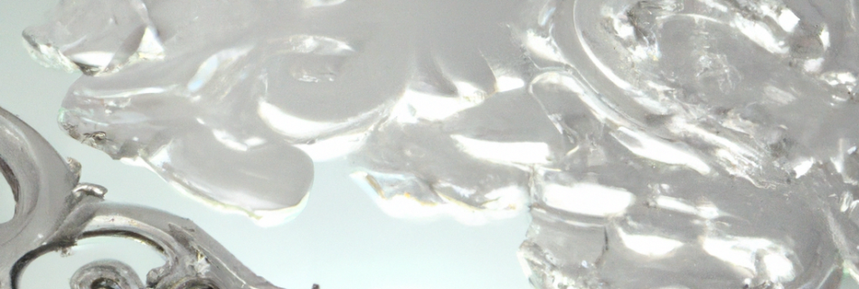 Miroir baroque argent blanc