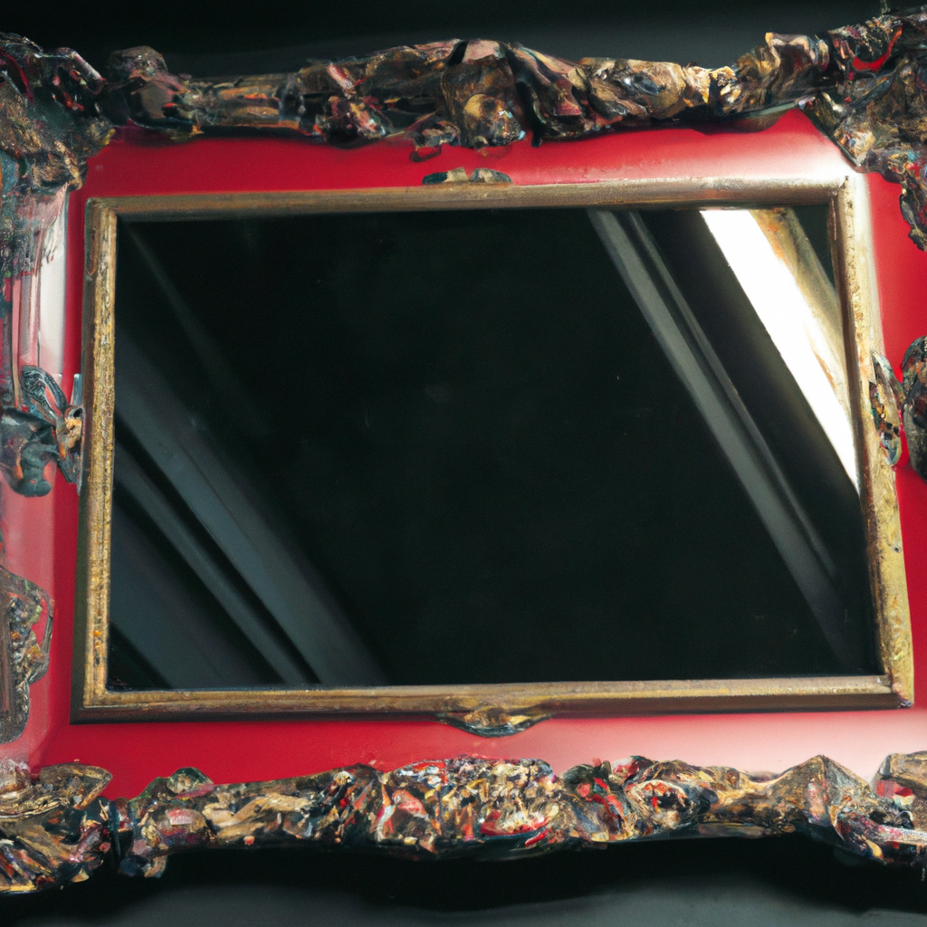 Miroir a poser baroque