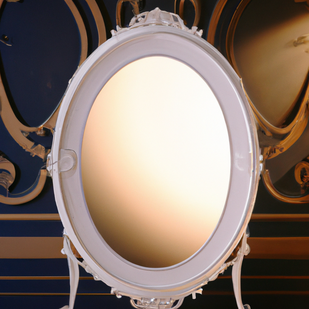 Miroir 120x80 ovale baroque
