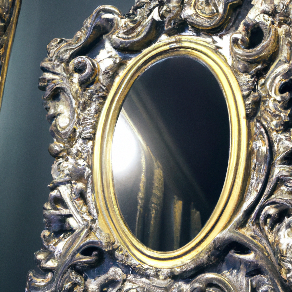 Miroir ancien baroque regime
