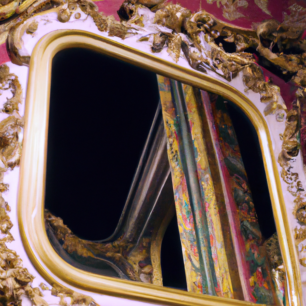 Miroir baroque babou