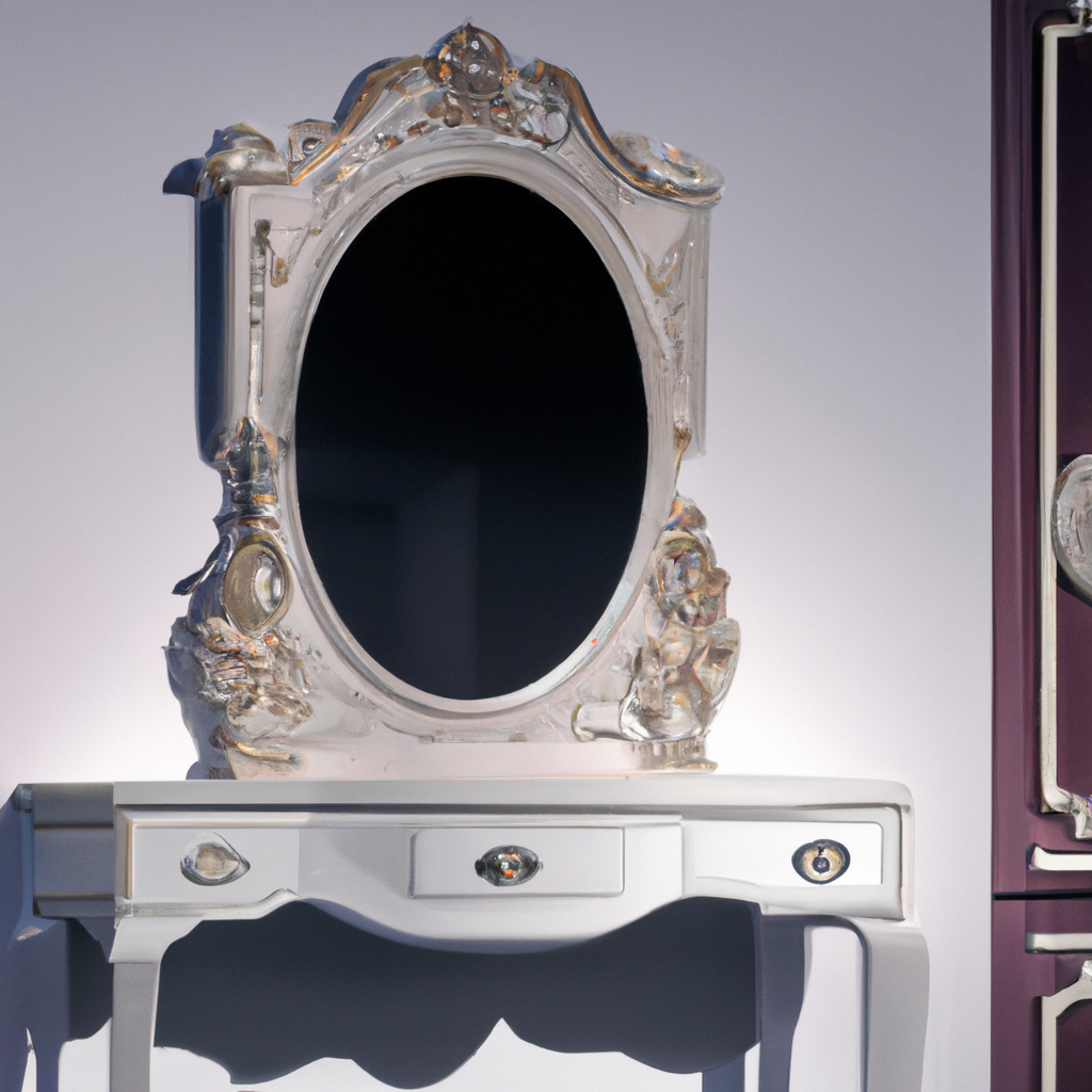 Miroir avec console baroque