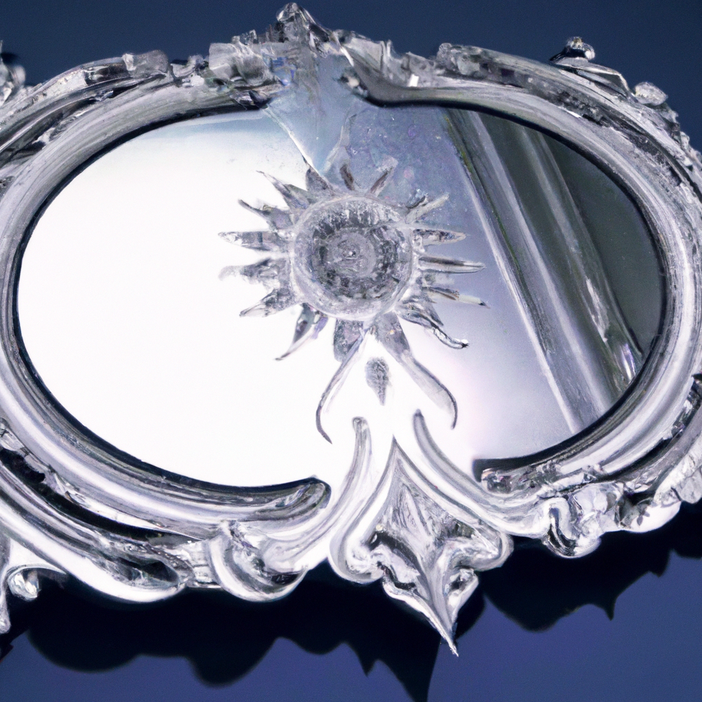 Miroir baroque argent 80 x 180