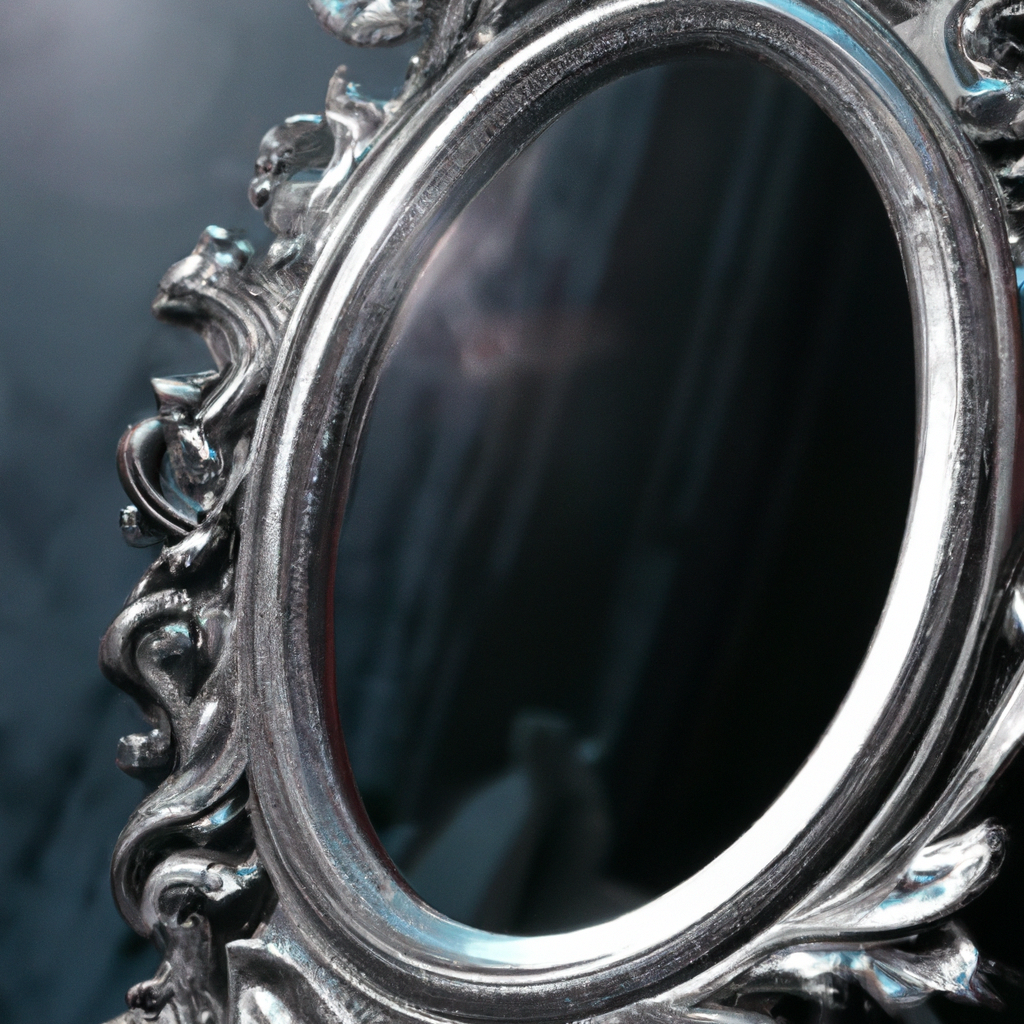 Miroir baroque argenté amazon