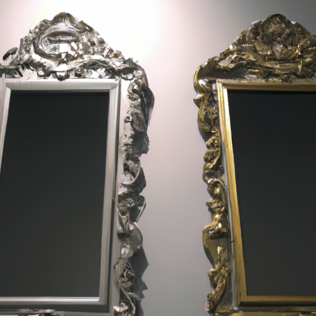 Miroir baroque alu