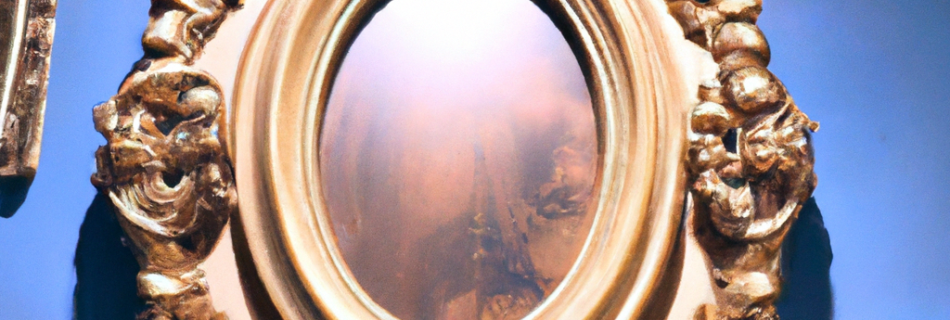 Miroir baroque amazone